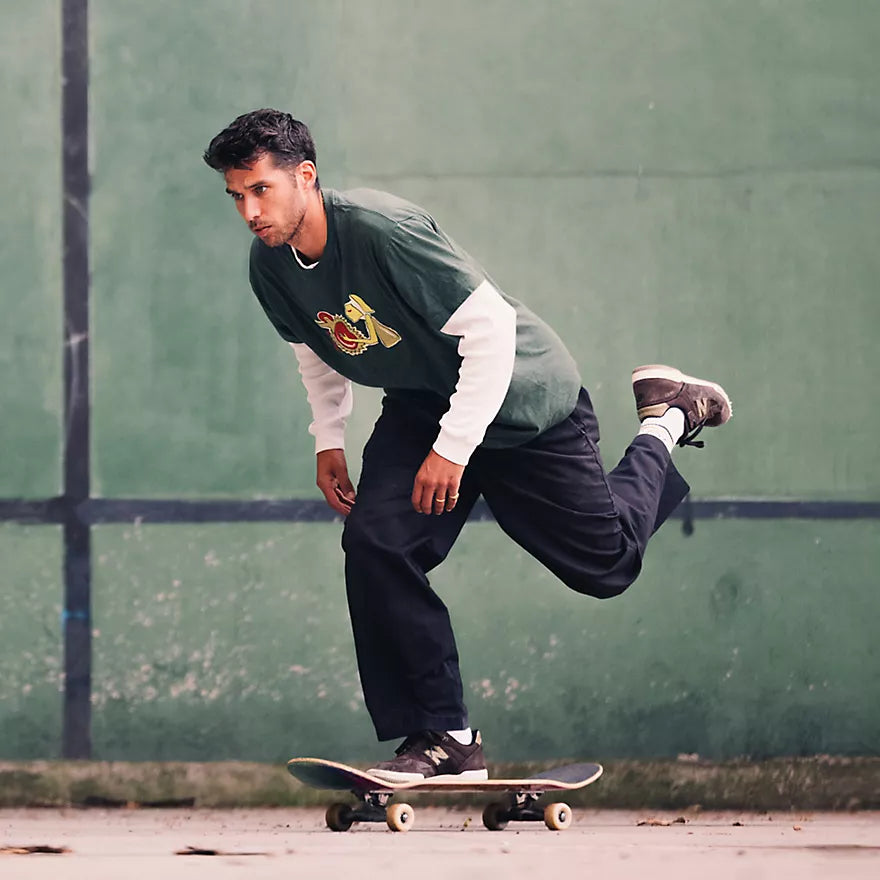 New Balance Numeric Krooked Skateboards 600 Tom Knox - Chocolate w/ Olive