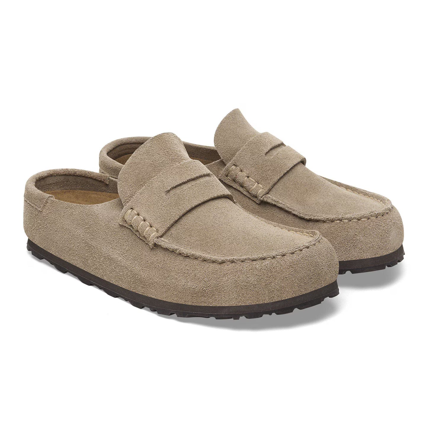 Naples Wrapped Suede Leather - Taupe