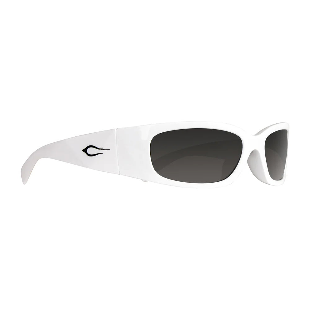 Cassette Optics Napster Sunglasses - White / Smoke Lens