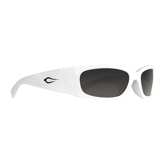 Cassette Optics Napster Sunglasses - White / Smoke Lens