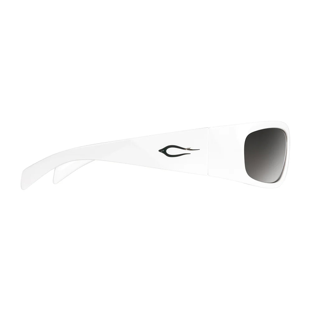 Cassette Optics Napster Sunglasses - White / Smoke Lens