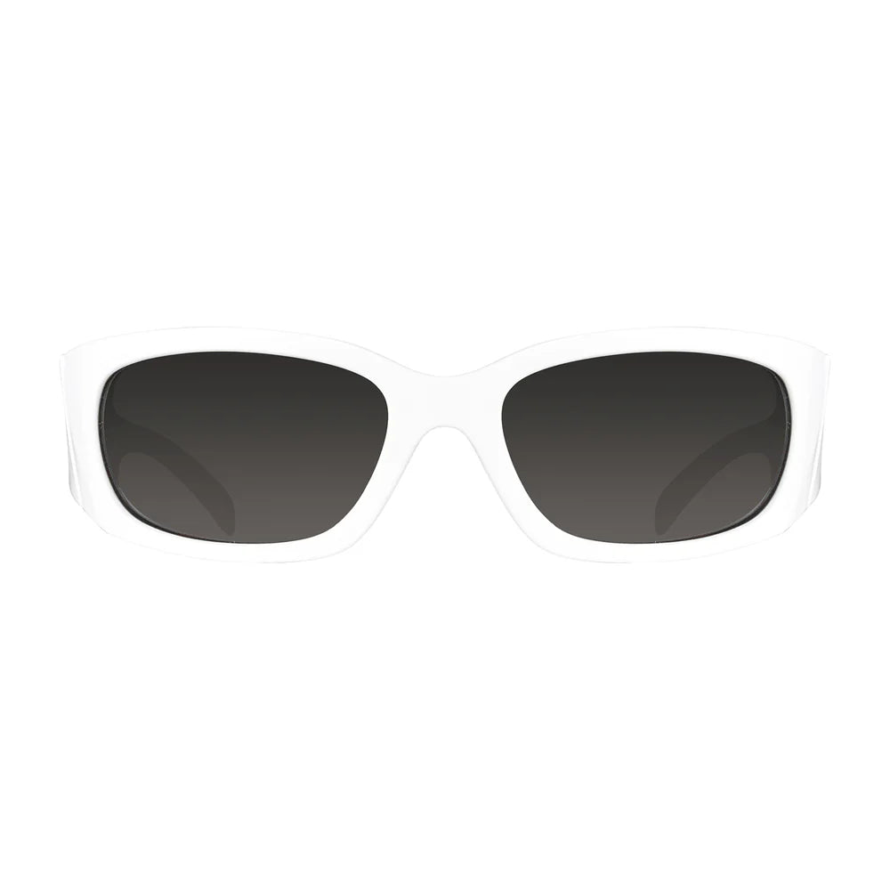Cassette Optics Napster Sunglasses - White / Smoke Lens