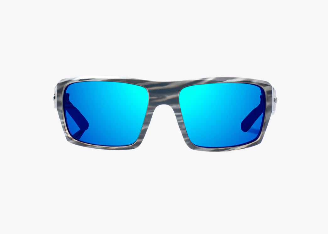 Los Natos Gray Grass Matte / Blue Mirror Glass