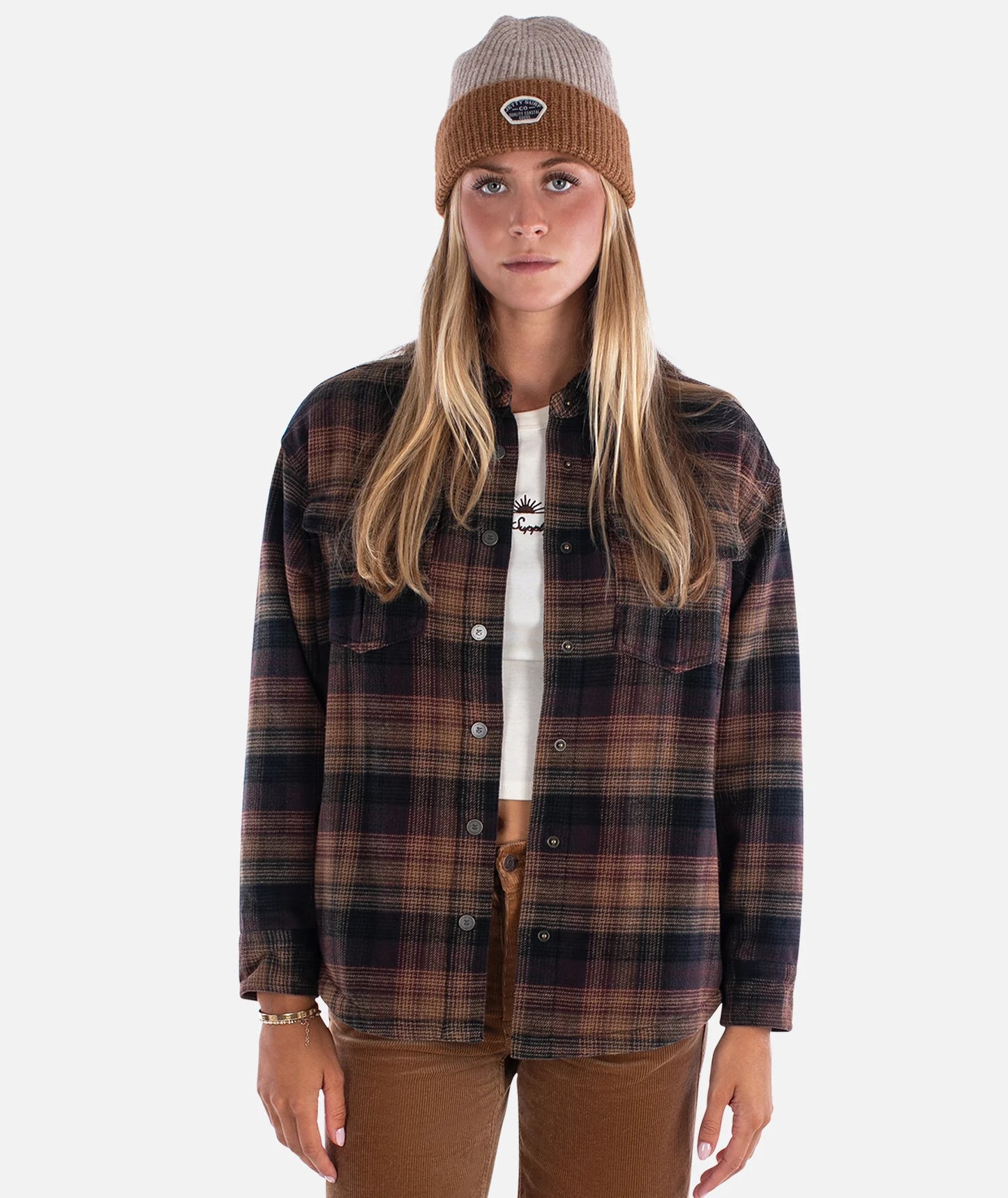 Nivean Flannel Jacket - Brown