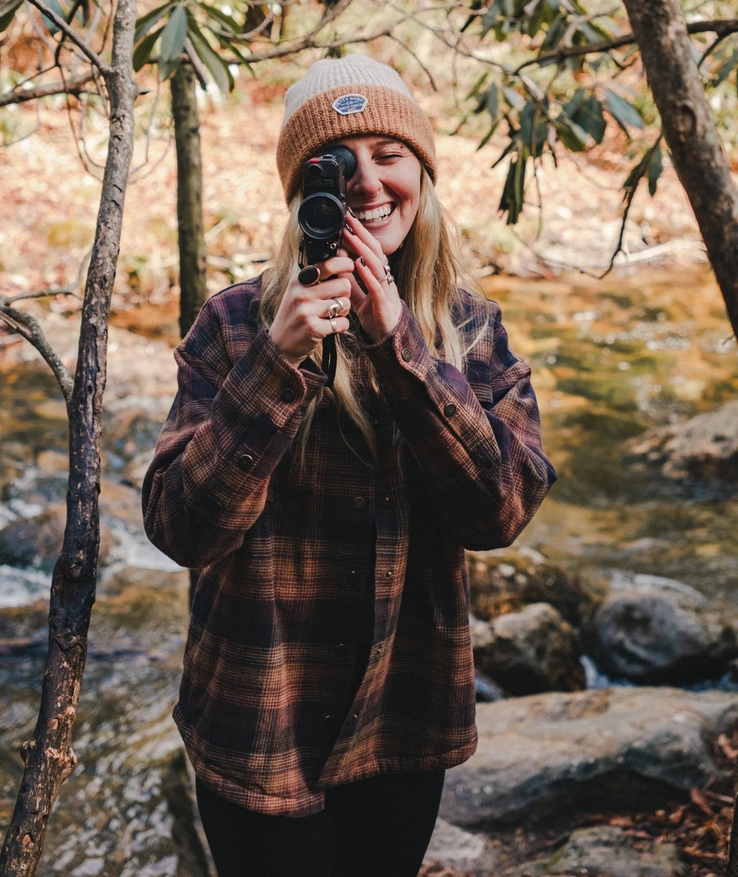 Nivean Flannel Jacket - Brown