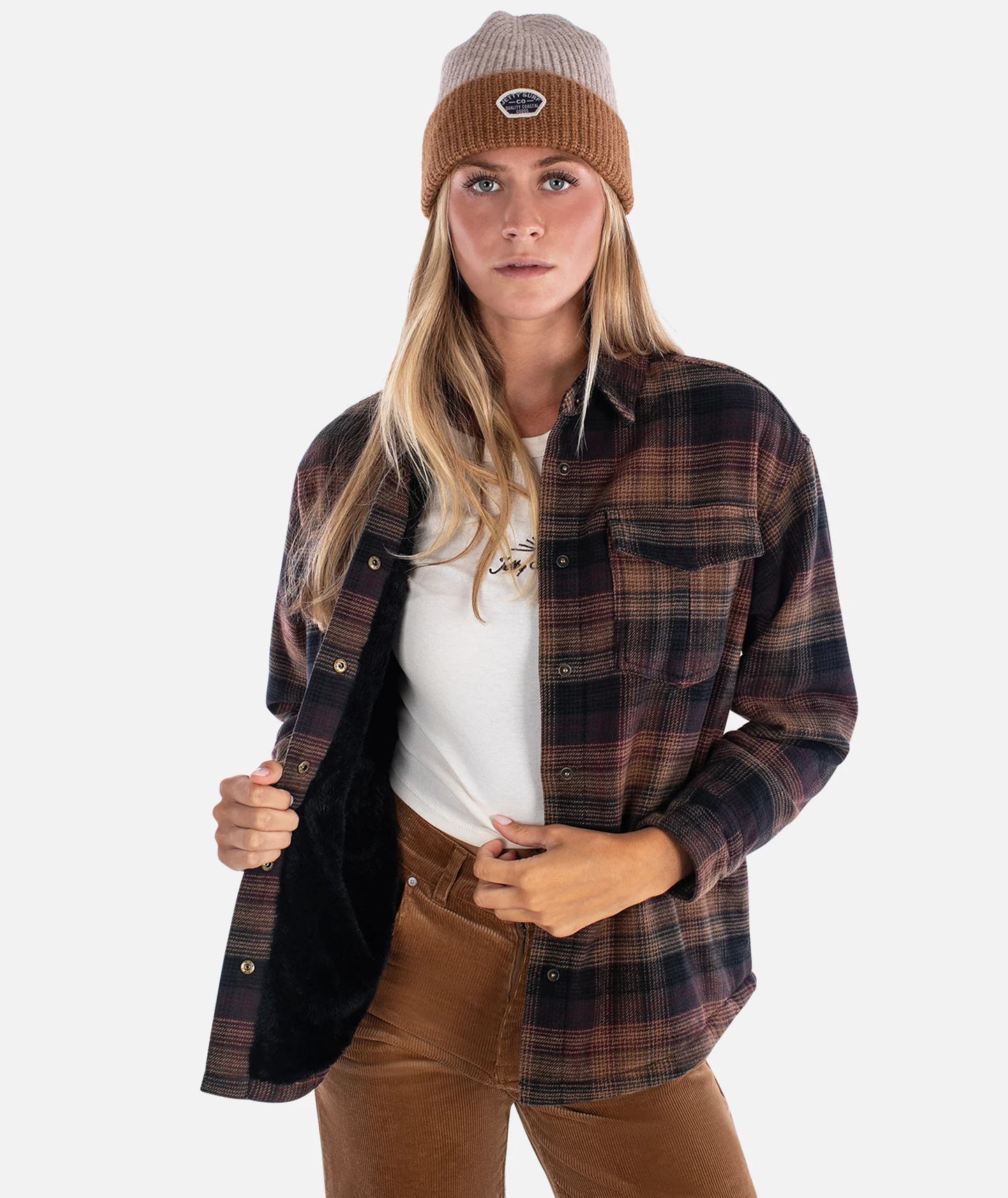 Nivean Flannel Jacket - Brown