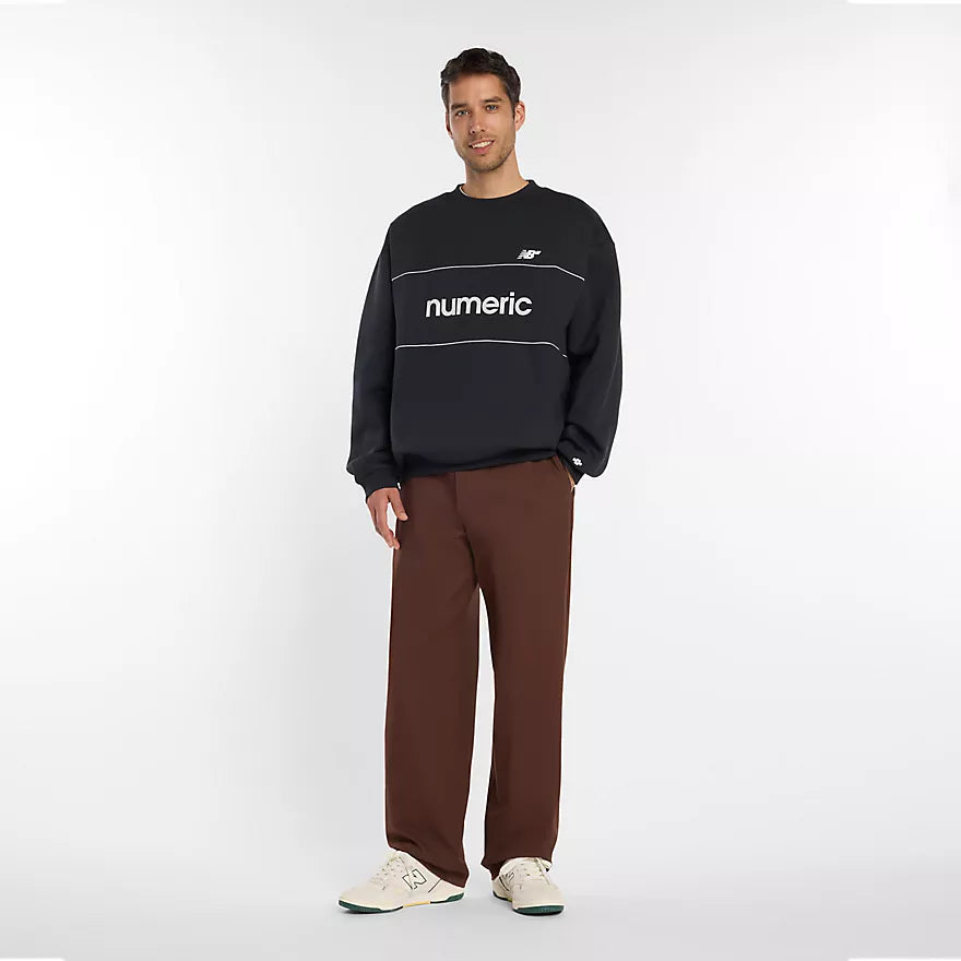 New Balance Numeric Team Crew Crewneck Sweatshirt - Black