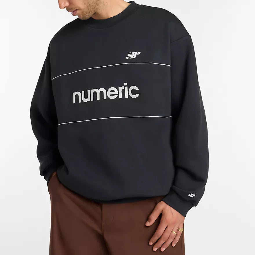 New Balance Numeric Team Crew Crewneck Sweatshirt - Black