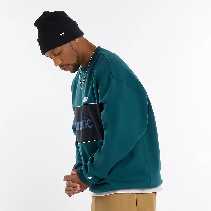 New Balance Numeric Team Crew Crewneck Sweatshirt - Medusa Green