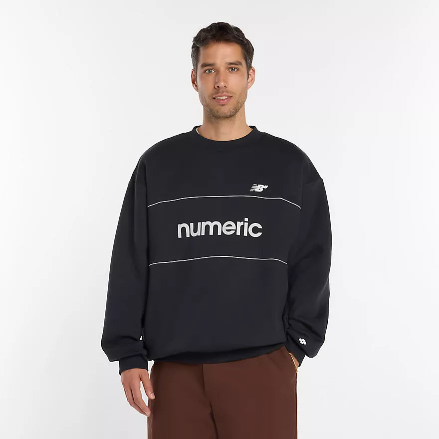 New Balance Numeric Team Crew Crewneck Sweatshirt - Black