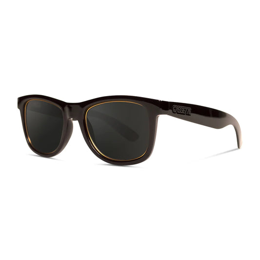 Cassette Optics OGLX Sunglasses - Gloss Black Gold Lining / Smoke Lens