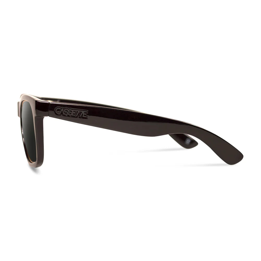 Cassette Optics OGLX Sunglasses - Gloss Black Gold Lining / Smoke Lens