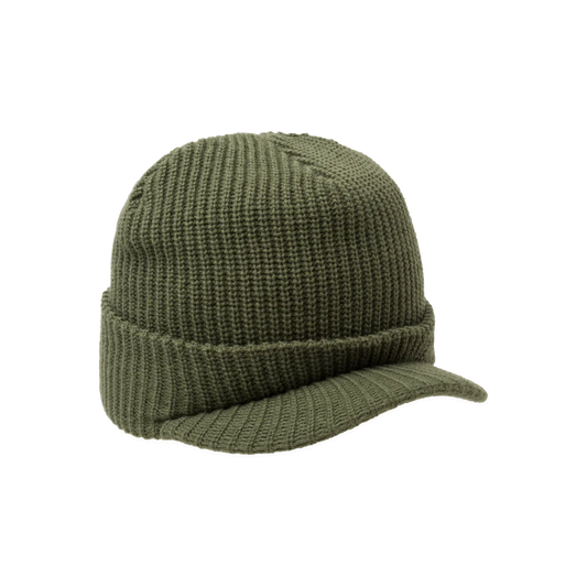 HUF One Star Visor Beanie - Avocado