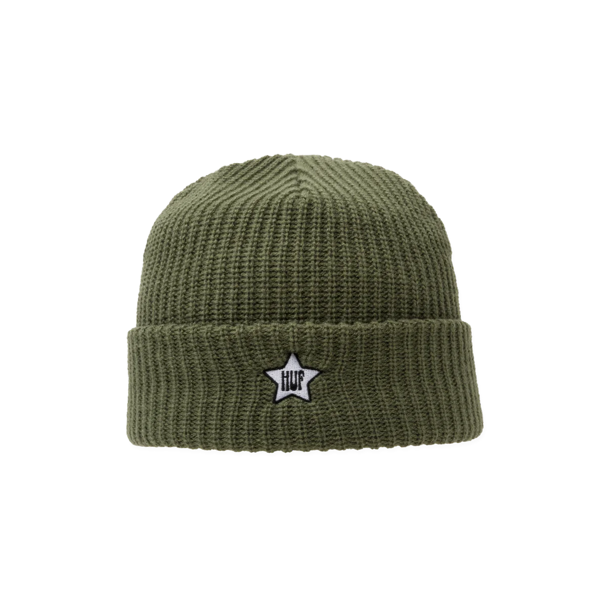 HUF One Star Visor Beanie - Avocado