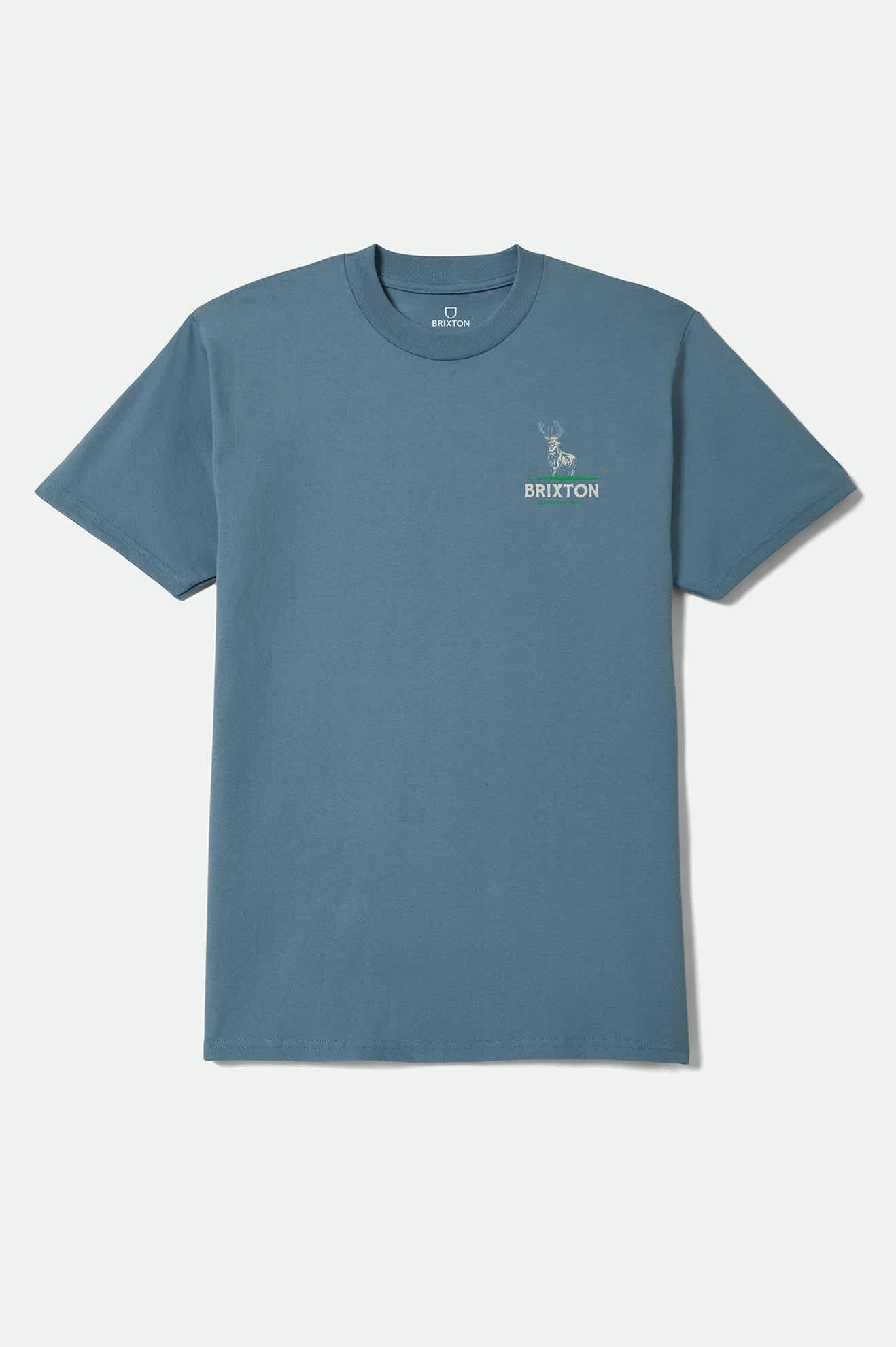 Brixton Oakmont Standard S/S Tee - Harbor Blue