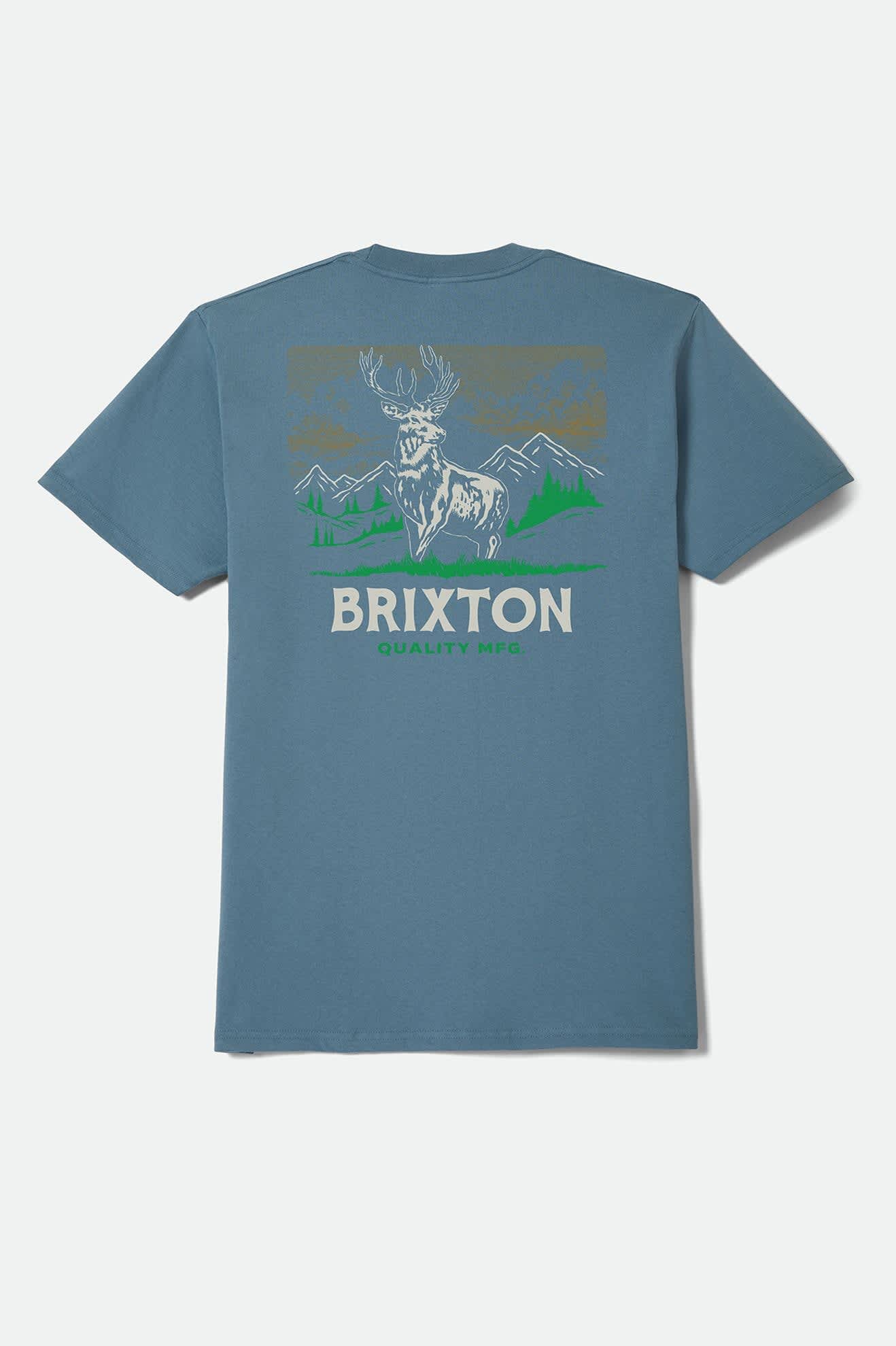 Brixton Oakmont Standard S/S Tee - Harbor Blue