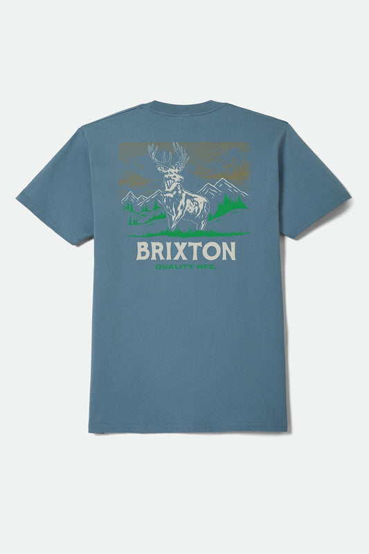 Brixton Oakmont Standard S/S Tee - Harbor Blue
