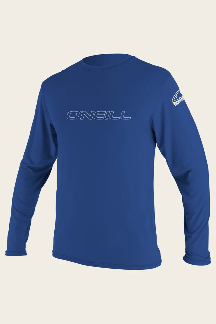 O'Neill Basic UPF 50+ L/S Rash Guard - Pacific Blue