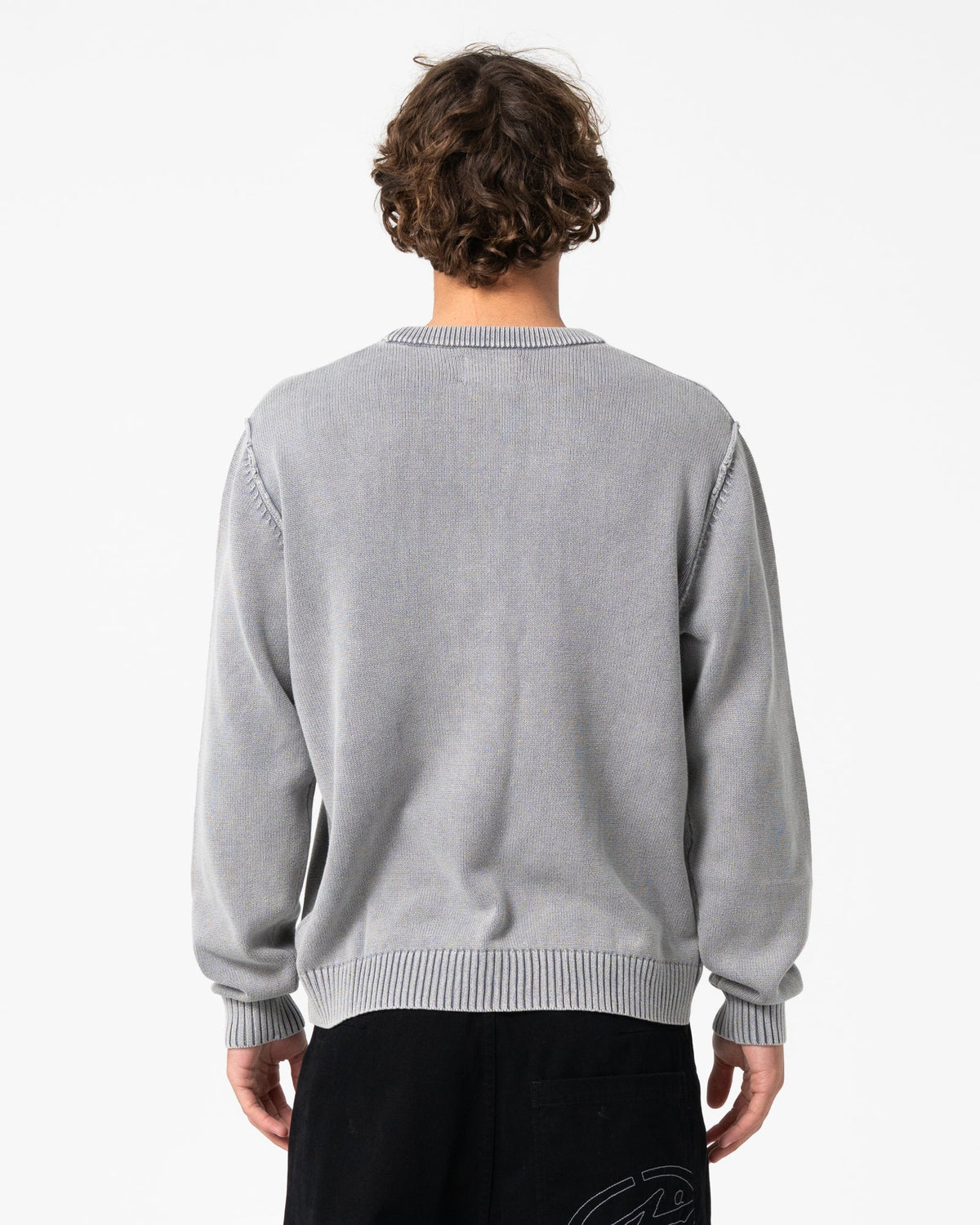Rusty Jaxon Printed Sweater - Steel Blue