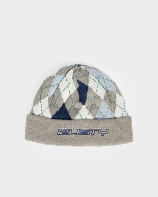 Rusty Clued In Reversible Beanie - Grey Marle
