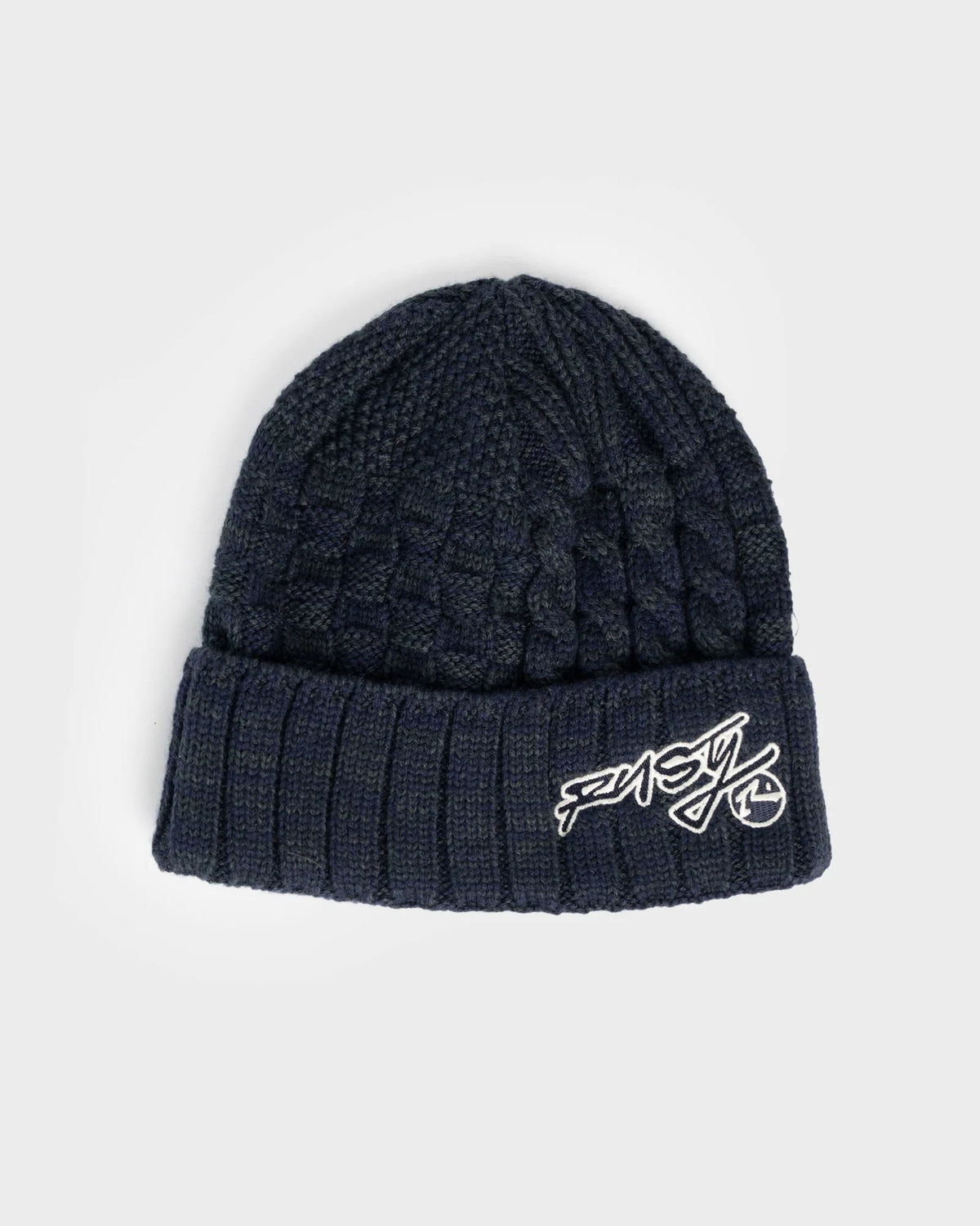 Rusty Ice Wave Beanie - Navy Blue