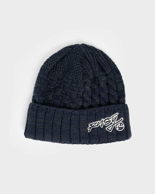 Rusty Ice Wave Beanie - Navy Blue