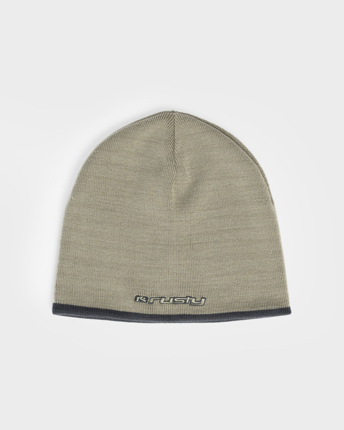 Rusty Vortex Reversible Beanie - Abbey Stone