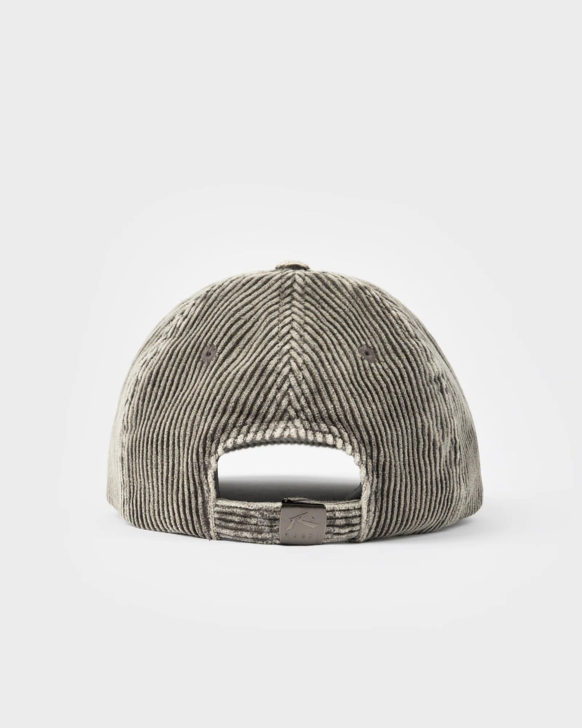 Rusty Placid Cord 6 Panel Cap - Black