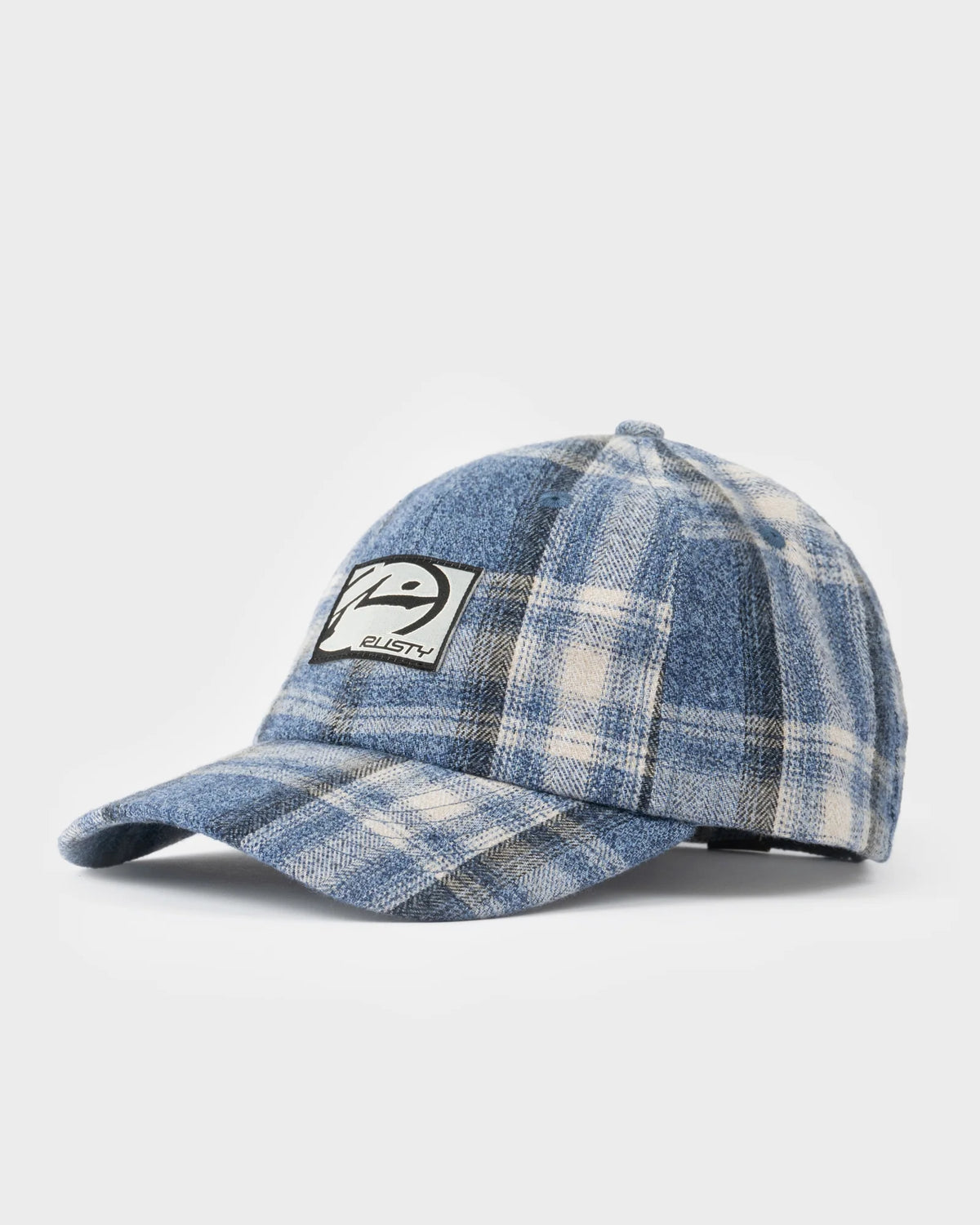 Rusty Cobra Plaid 6 Panel Cap - Royal Blue
