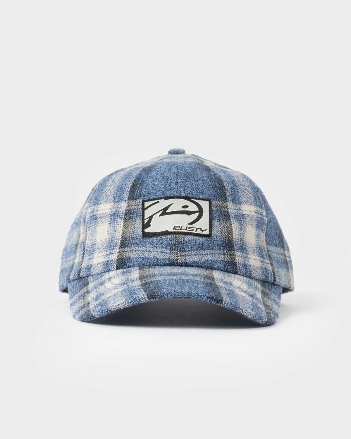 Rusty Cobra Plaid 6 Panel Cap - Royal Blue