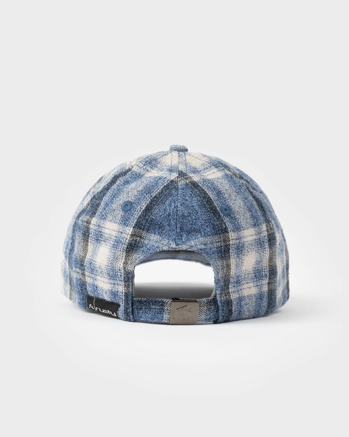 Rusty Cobra Plaid 6 Panel Cap - Royal Blue