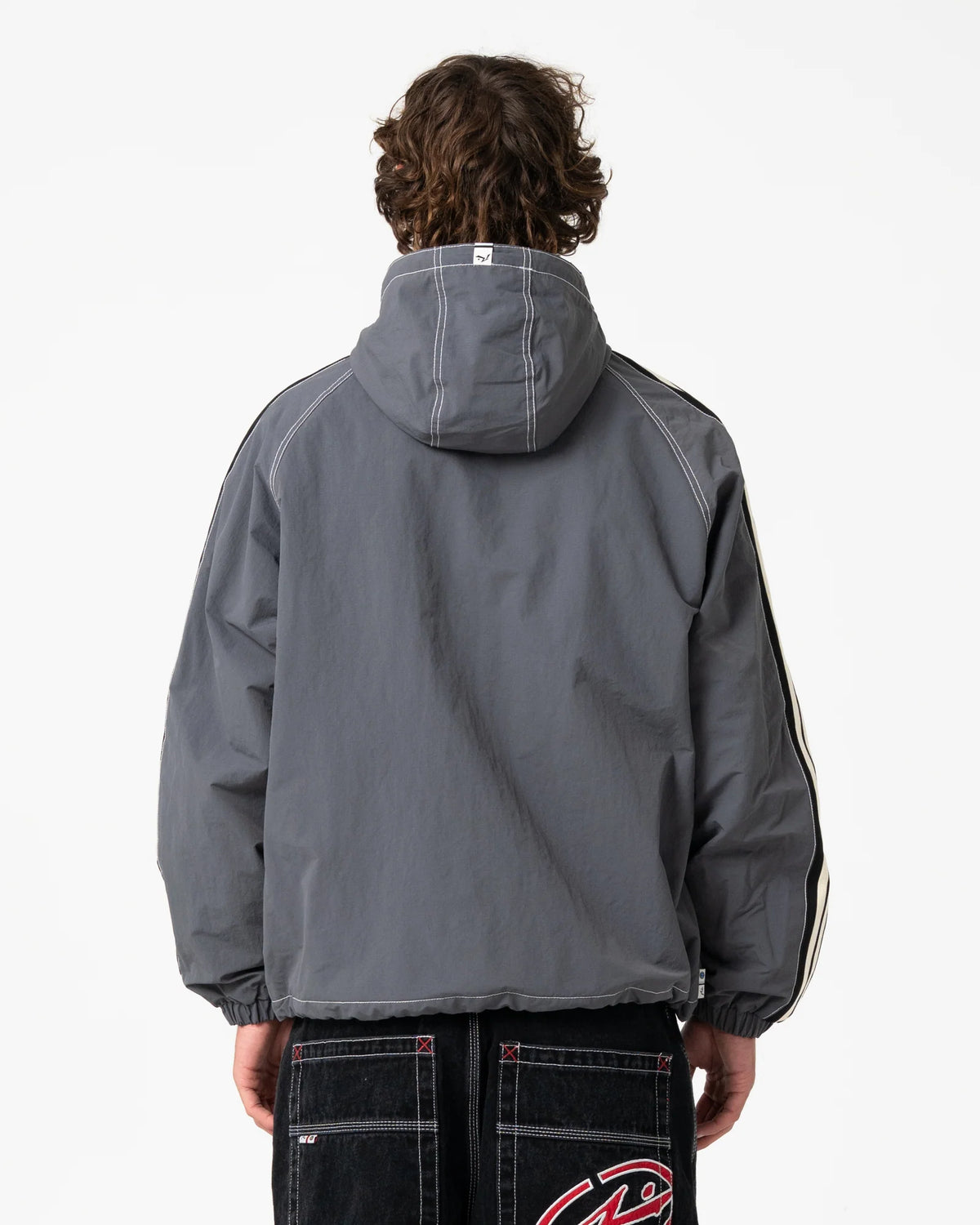Rusty Lock Out Hooded Jacket - Steel Blue