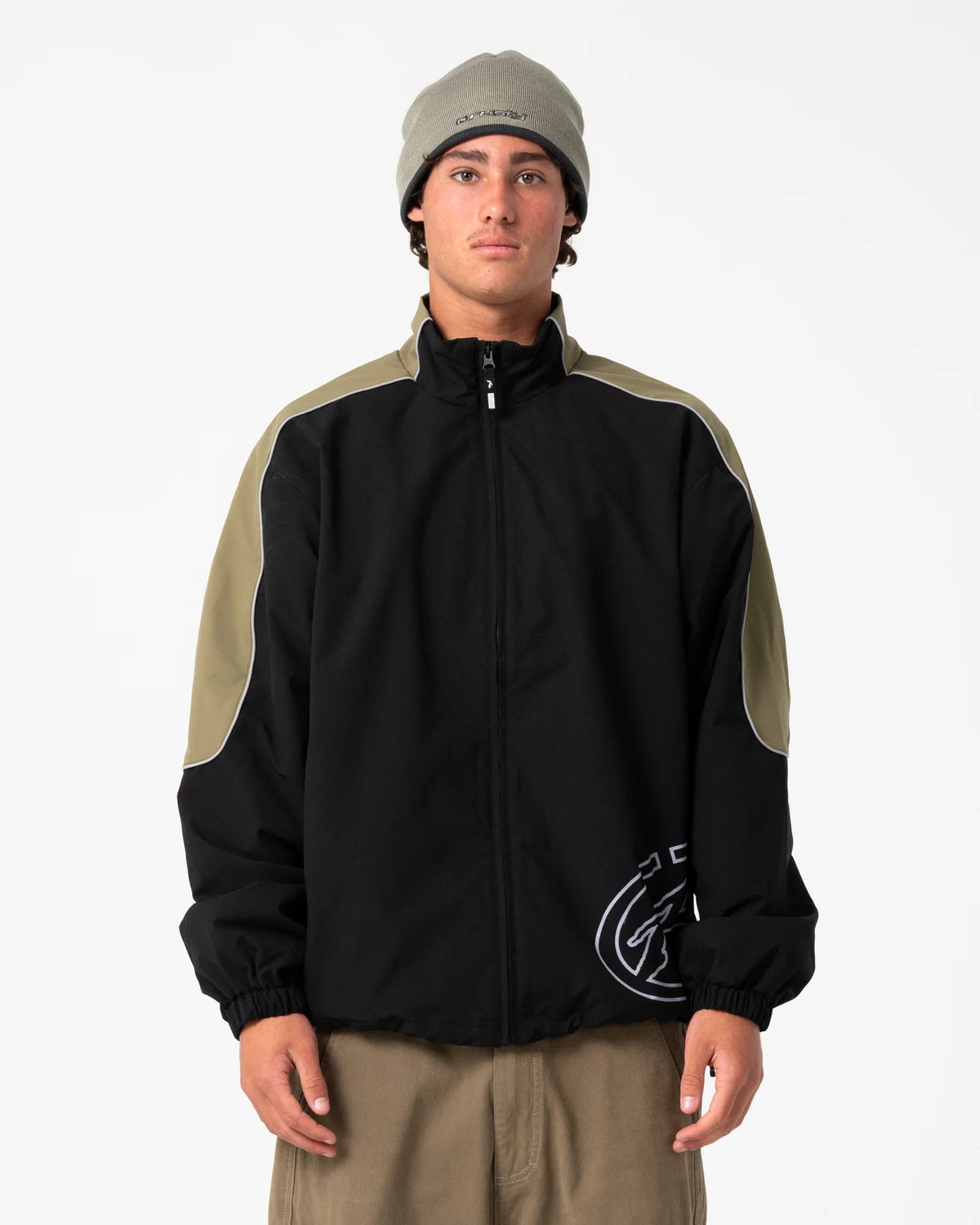 Rusty Frontline Track Jacket - Black
