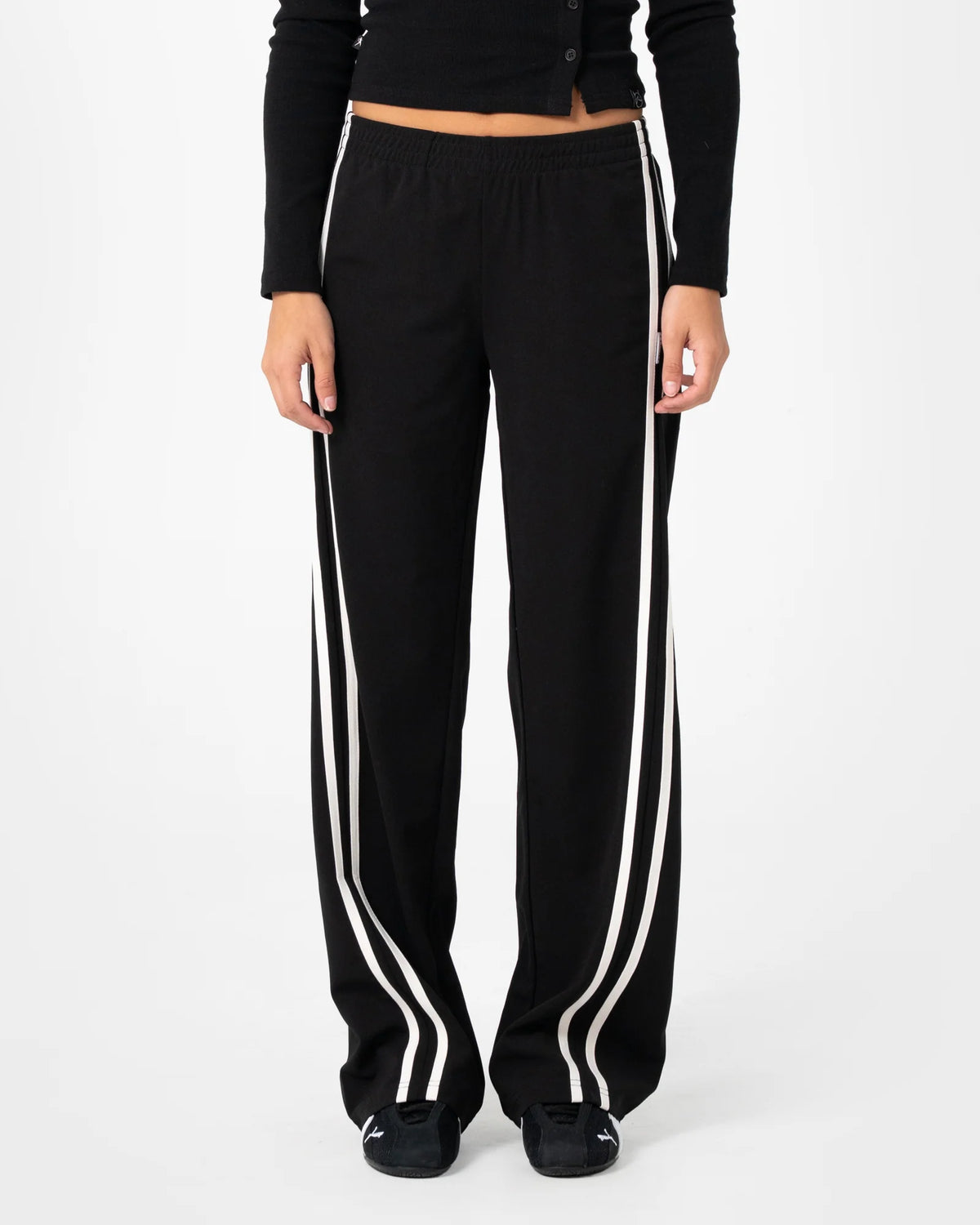Rusty Bronson Low Rise Trackpant - Black