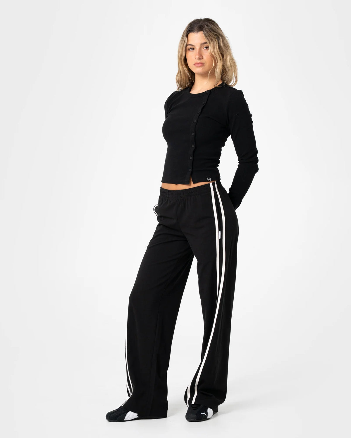 Rusty Bronson Low Rise Trackpant - Black