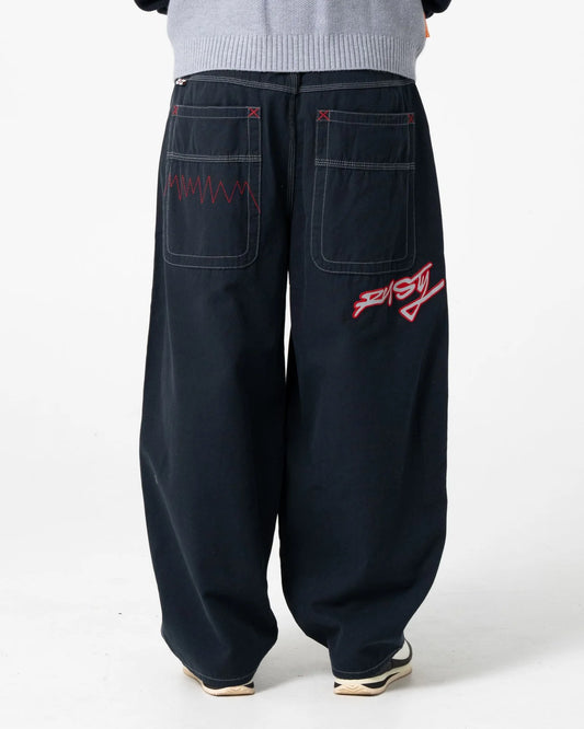 Rusty Step Stone Cacoon Pant - Navy Blue