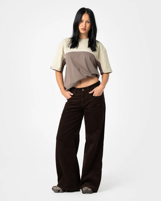 Rusty Polar Popped Oversize Tee - Khaki
