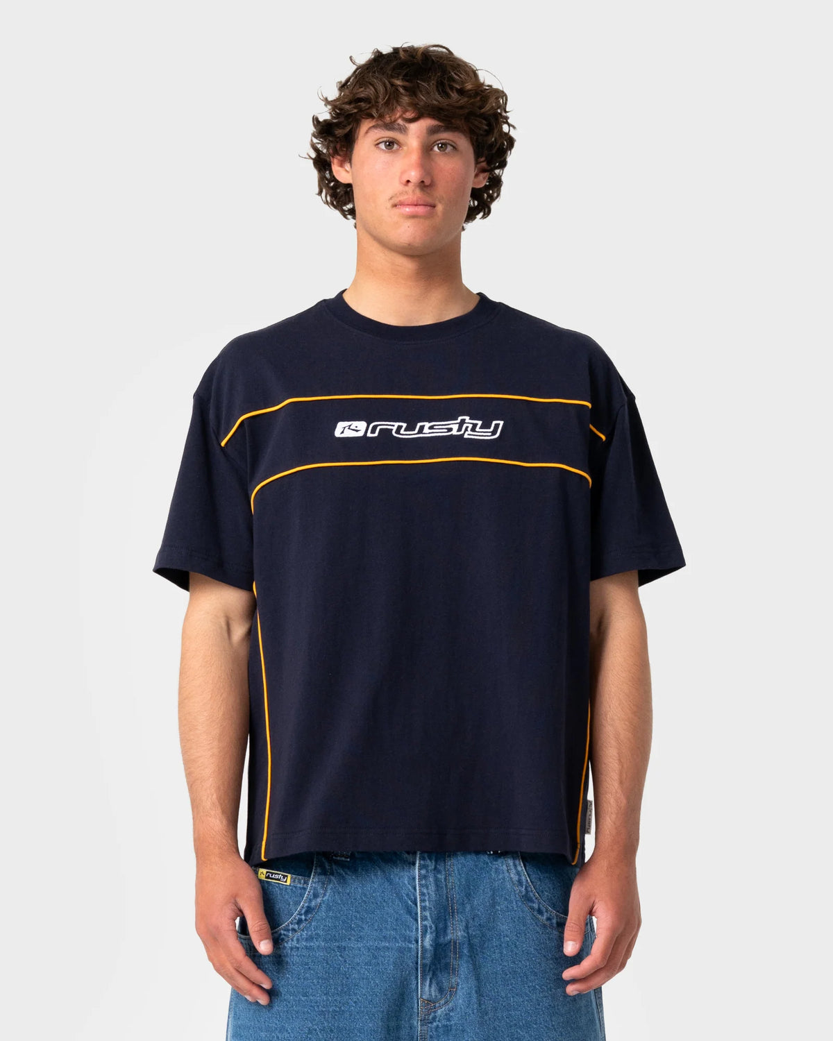 Rusty Tweaker Short Sleeve Tee - Navy Blue