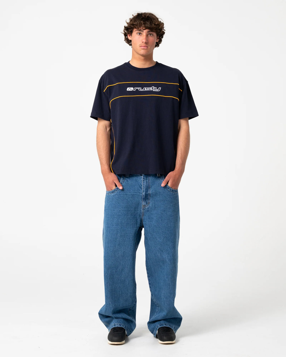 Rusty Tweaker Short Sleeve Tee - Navy Blue