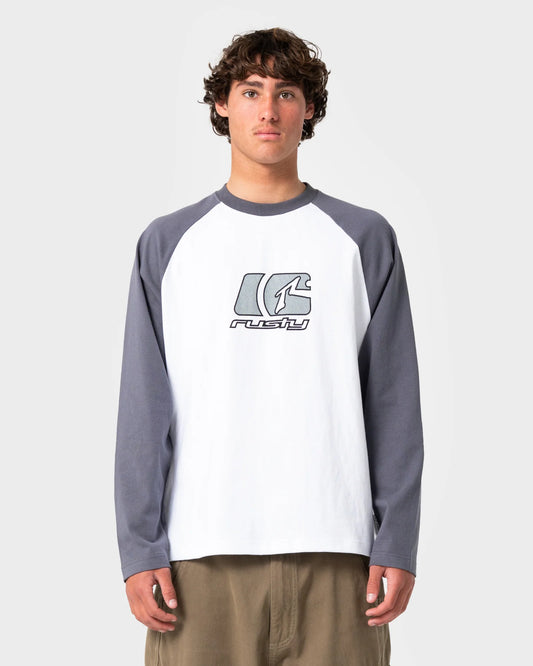Rusty Watto Long Sleeve Tee - White