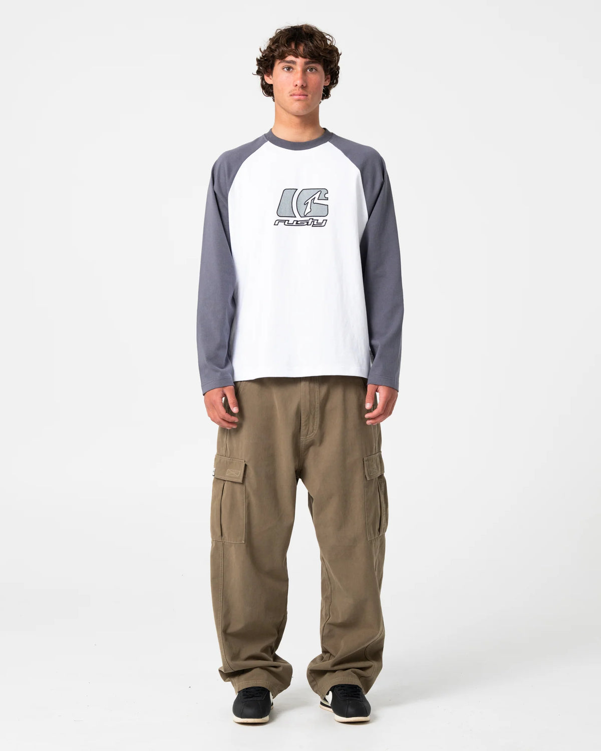 Rusty Watto Long Sleeve Tee - White