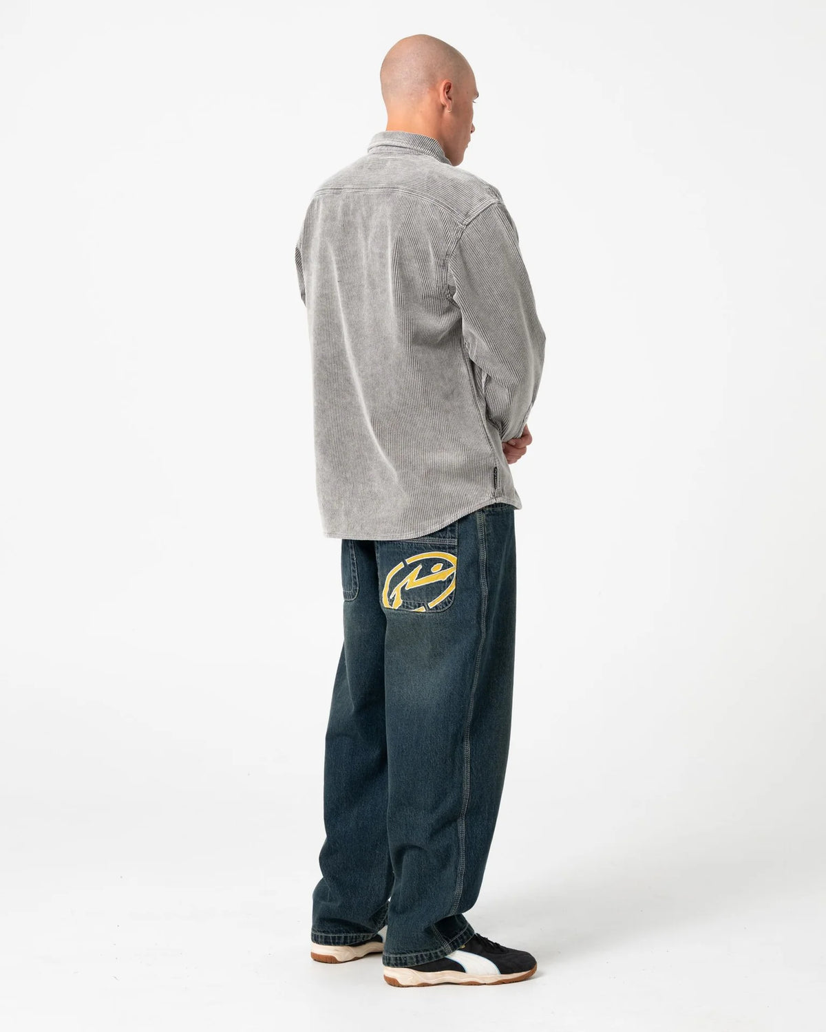 Rusty Cobra Washed Over Shirt - Oyster Grey