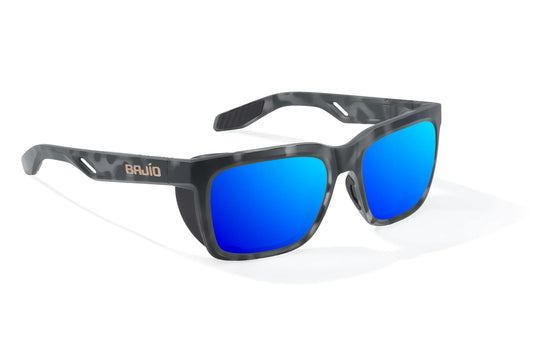 Palehorse Black Tort Matte / Blue Mirror Polycarbonate