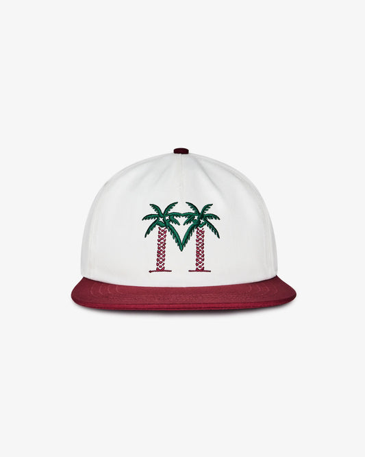 Malbon Palma Drive Snapback Hat - Whisper White
