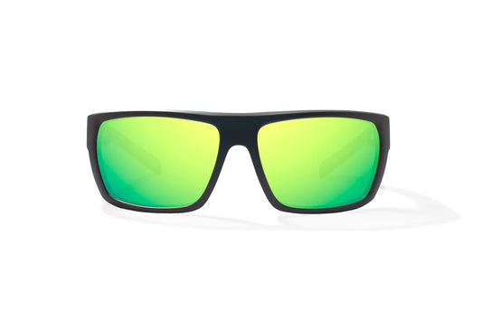 Palometa Black Matte / Green Mirror Glass