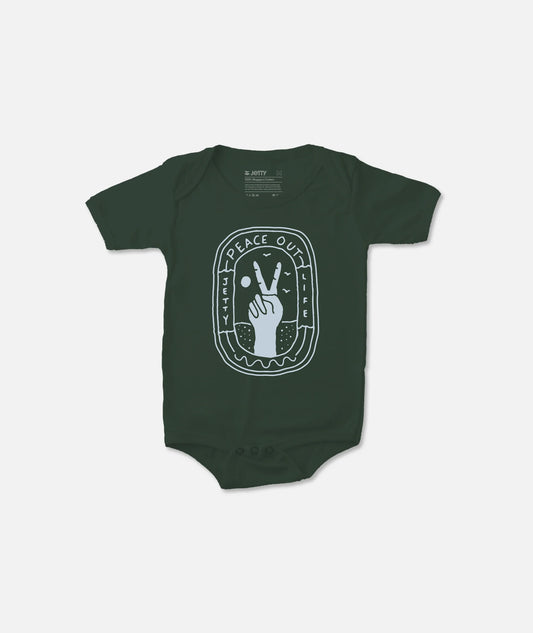 Peace Bodysuit - Forest Green