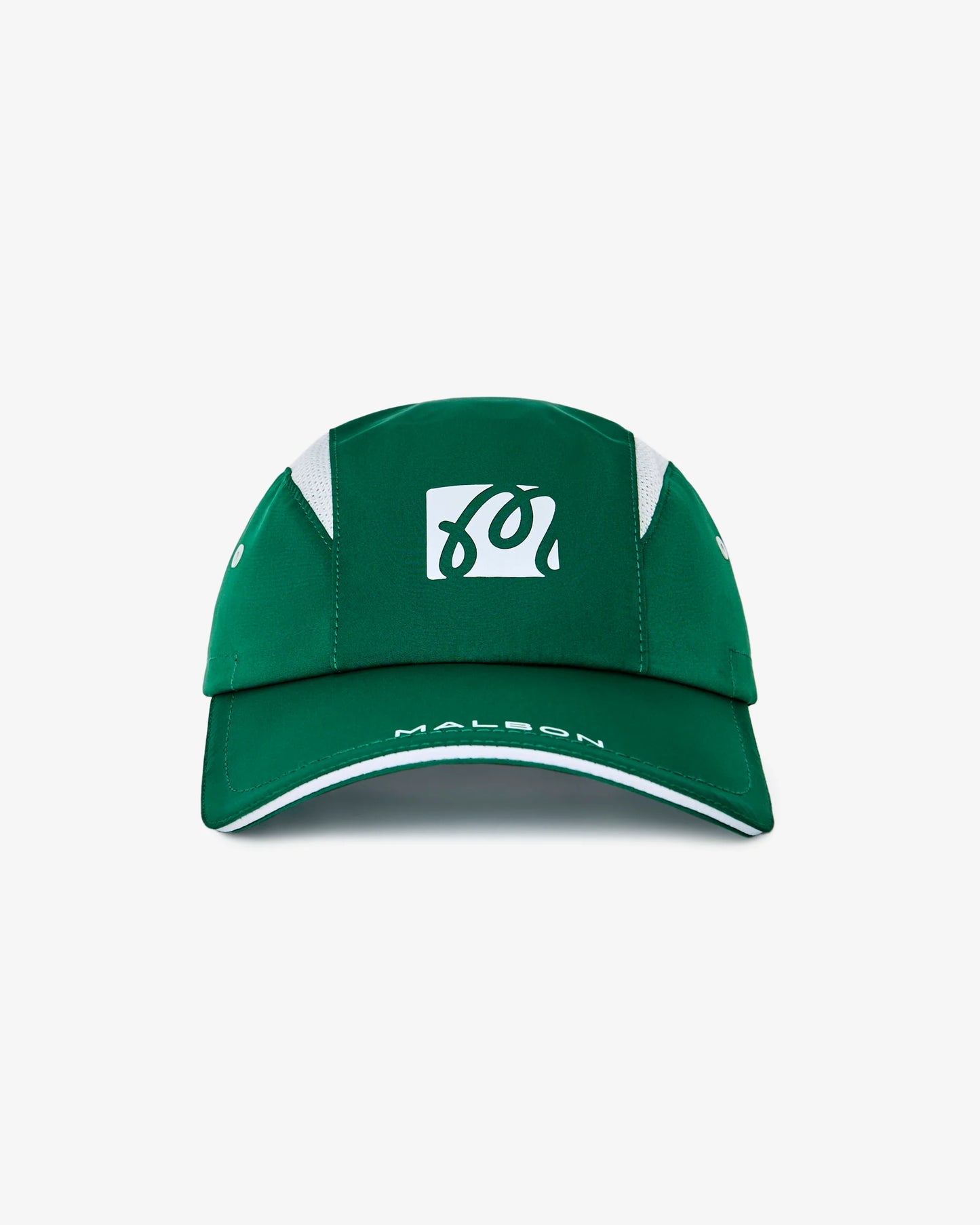 Malbon Performance Mesh 6 Panel Bungee Hat - Eden Green
