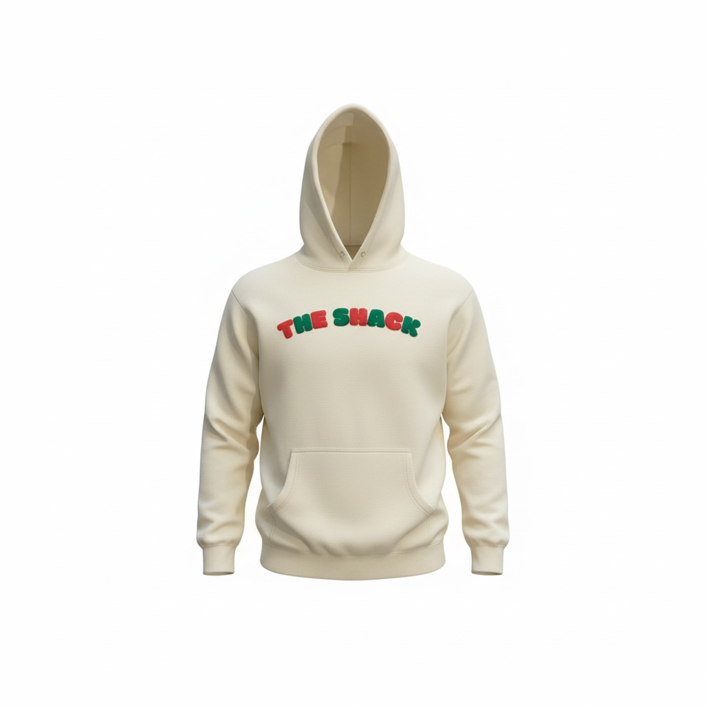 The Shack Holiday Limited Edition Puff Hoodie - Bone