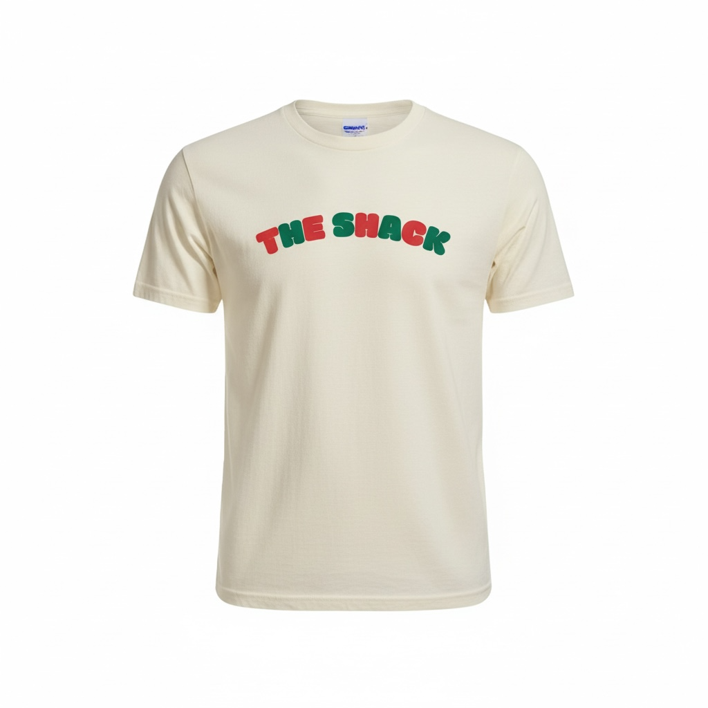 The Shack Holiday Puff Print Tee -  Bone