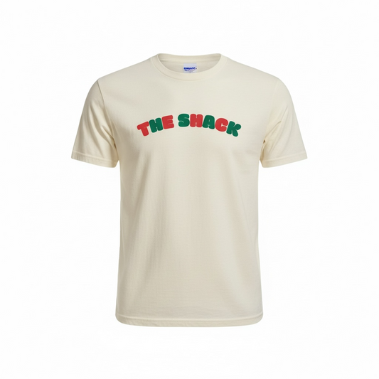 The Shack Holiday Puff Print Tee -  Bone
